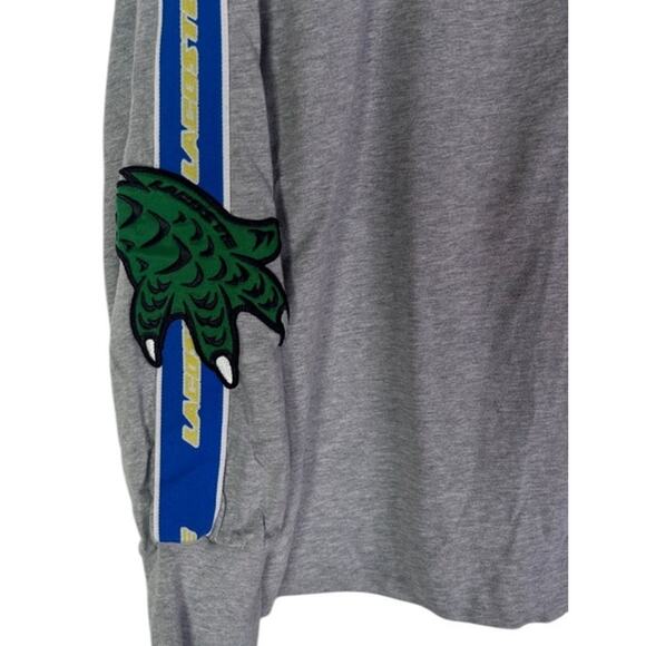 Lacoste Relaxed Fit Holiday Long Sleeve T-Shirt whimsical graphics design XL - Picture 8 of 8